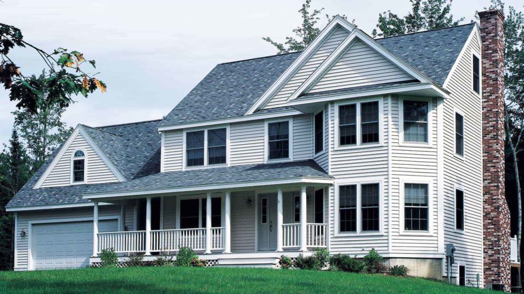 home with vinyl siding